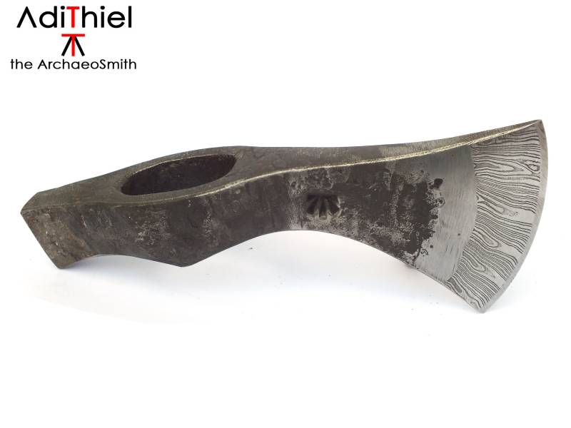 F_02B - Hammer Poll Tomahawk Mit Damast-stahl-Schneide von AdiThiel