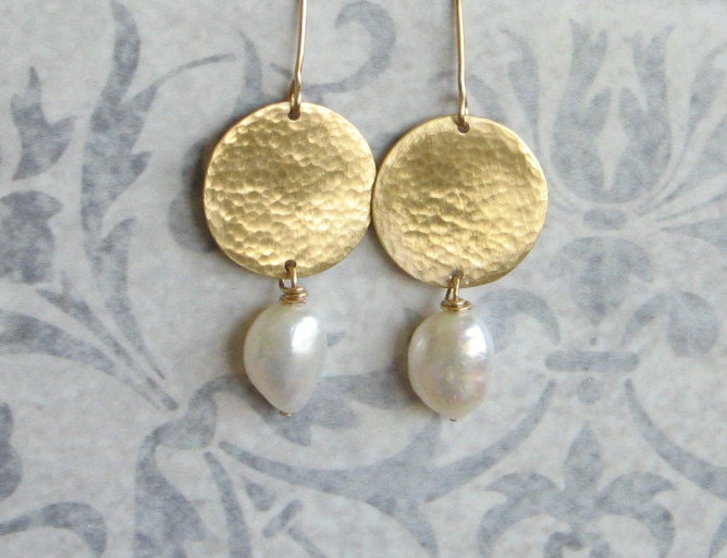 Gold Perlen Ohrringe von AdiYesod