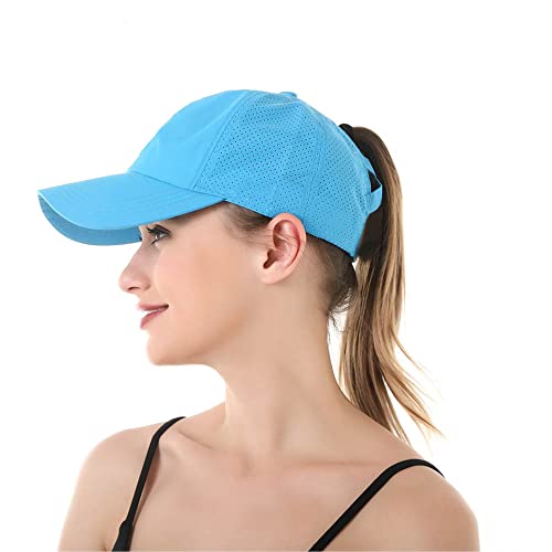 Adicloz Pferdeschwanz Basecap Damen Sommer, Baseball Caps für Damen Einstellbar mit Atmungsaktivem Mesh, Kappen für Running Golf Camping von Adicloz