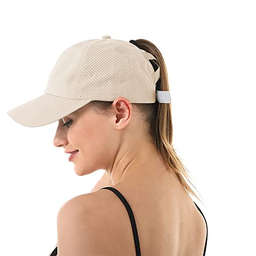 Adicloz Pferdeschwanz Basecap Damen Sommer, Baseball Caps für Damen Einstellbar mit Atmungsaktivem Mesh, Kappen für Running Golf Camping von Adicloz