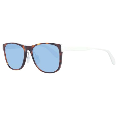 Adidas Originals - Sonnenbrille für Herren OR0009-H - Form rechteckig, Farbe dunkles Havanna., Gläsern farbe blau verspiegelt., von Adidas Originals