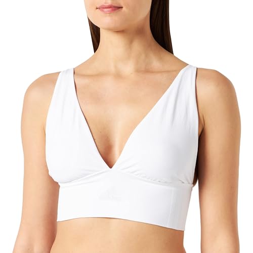 Adidas Soft BH Bustier Damen bequemer BH für jeden Tag (Gr. XS - XXL) - bequeme Unterwäsche, Weiss 2, L von adidas