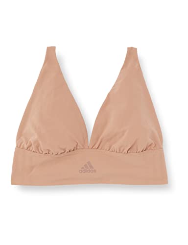 Adidas Soft BH Bustier Damen bequemer BH für jeden Tag (Gr. XS - XXL) - bequeme Unterwäsche, Braun, XS von adidas