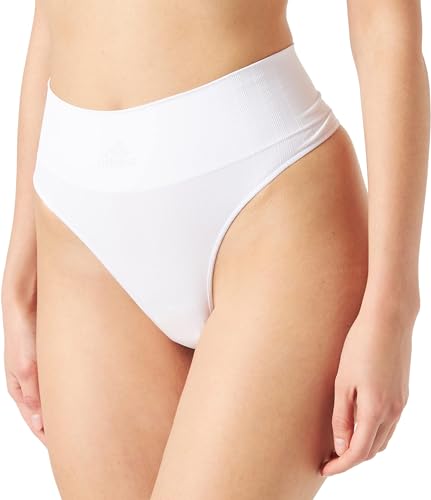 Adidas String Tanga Damen - Unterhosen (Gr. XS - XXL) - bequeme Unterwäsche, Weiss 2, XL von adidas