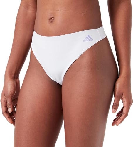 Adidas String Tanga Damen - Unterhosen (Gr. XS - XXL) - bequeme Unterwäsche, Anthrazit-mel., M von adidas