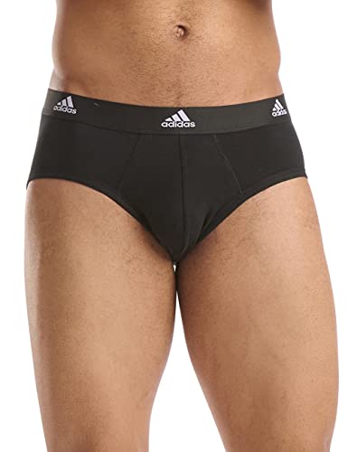 Adidas Herren Slip (3er Pack) Unterhosen (Gr. S - 3XL) - bequeme Unterhosen, Schwarz, XXL von adidas