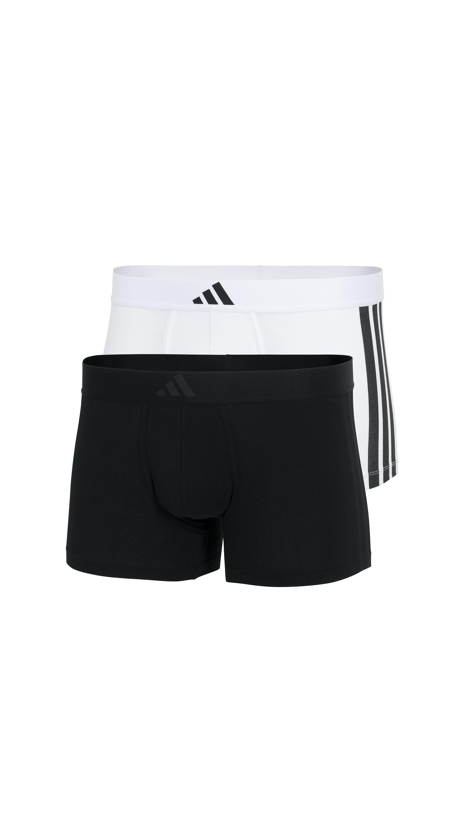 Adidas Sportswear Underwear - Low Rise Trunk (2PK) black/white - Gr. - M von Adidas Sportswear Underwear