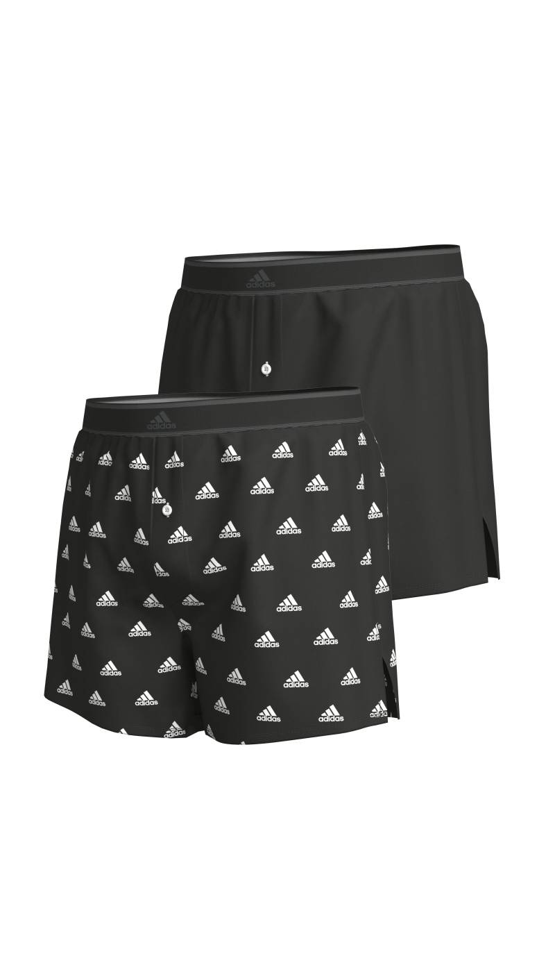 Adidas Sportswear Underwear - Woven Boxer (2PK) black - Gr. - S von Adidas Sportswear Underwear
