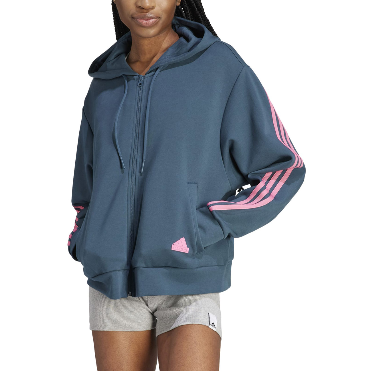 Adidas Sportswear Damen Zip Hoodie Future Icons 3-Streifen von Adidas Sportswear