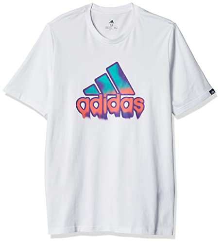 Adidas Sportswear Heat Bos T-Shirt Herren weiß/bunt, XL von adidas