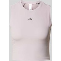 Adidas Training Crop Top mit Label-Print Modell 'ELEV HIIT TK' in Rose, Größe L von Adidas Training