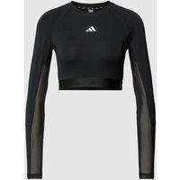 Adidas Training Cropped Longsleeve mit Logo-Detail in Black, Größe M von Adidas Training