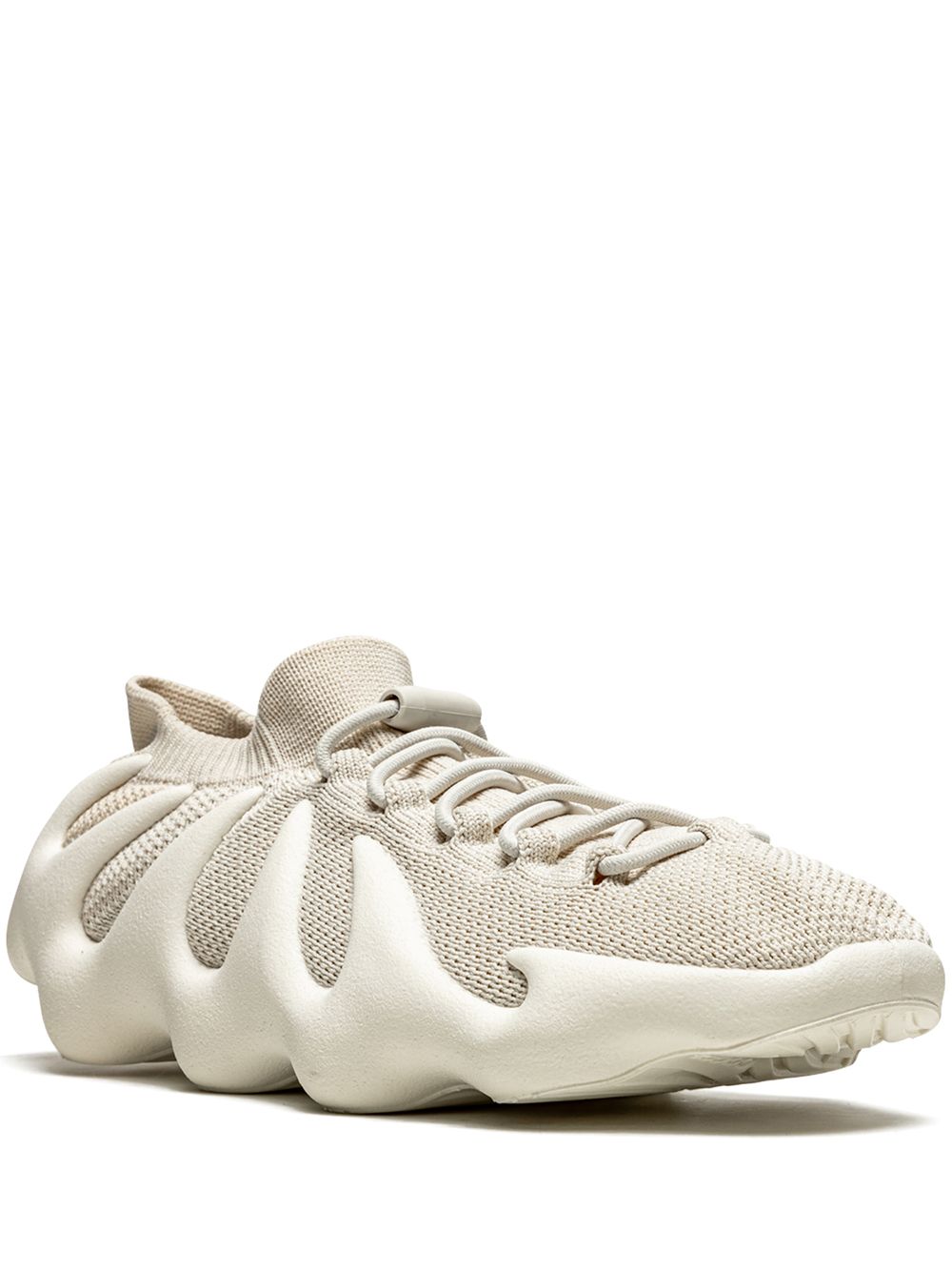 Adidas Yeezy Kids Yeezy 450 Cloud White Sneakers - Nude von Adidas Yeezy Kids