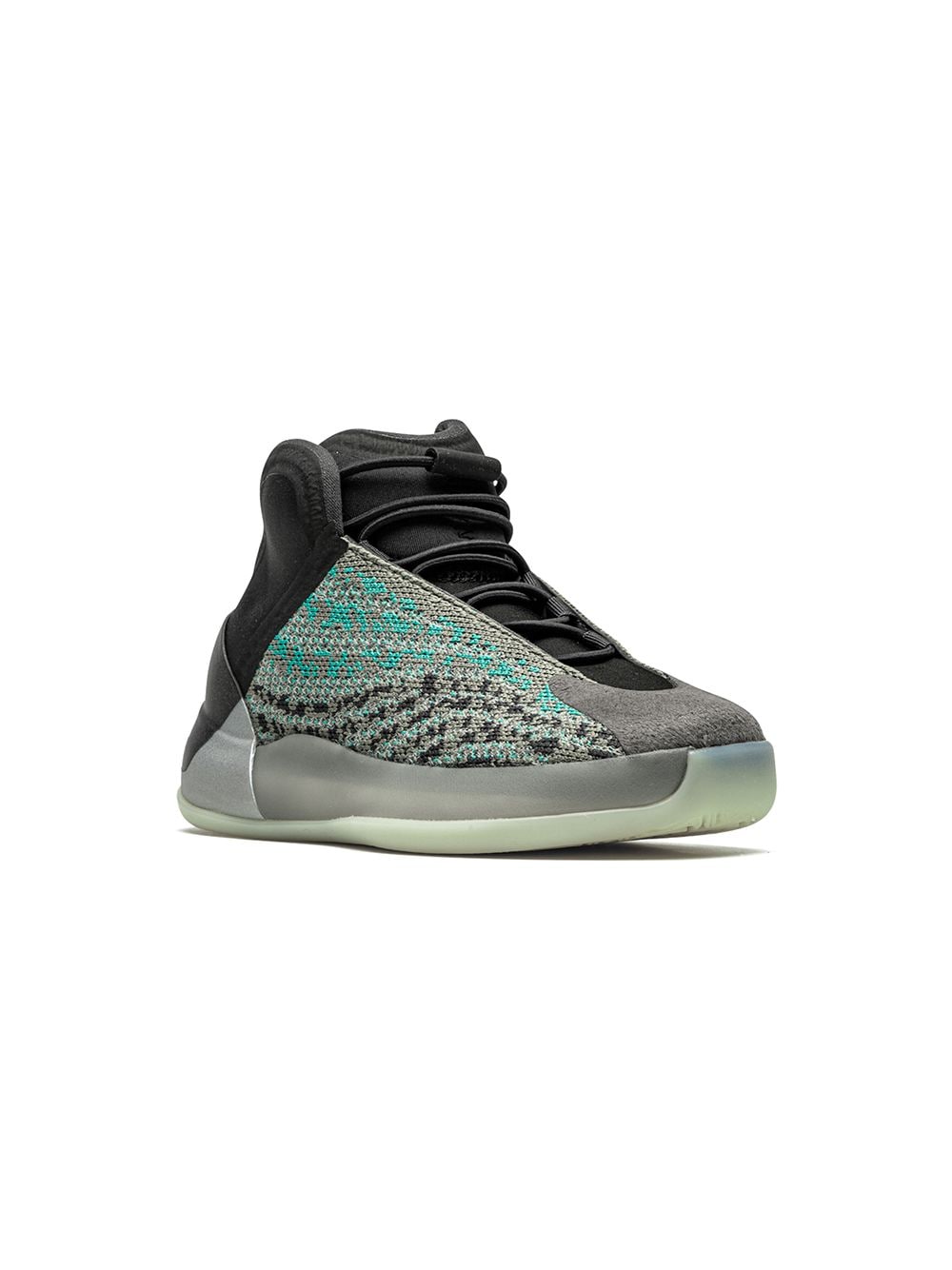 Adidas Yeezy Kids 'Yeezy QNTM Teal Blue' Sneakers - Grau von Adidas Yeezy Kids