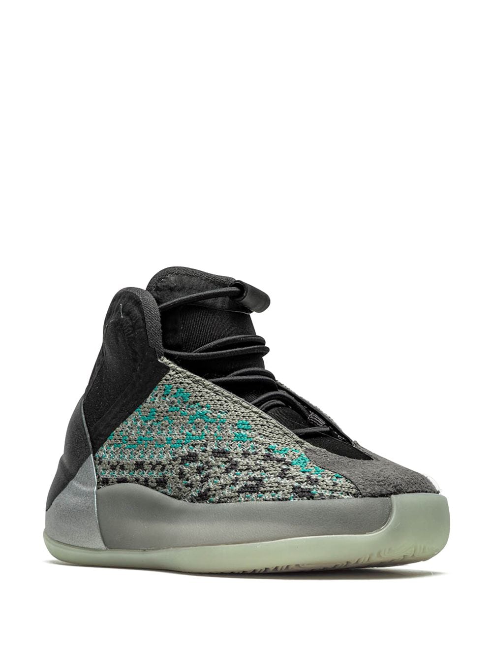 Adidas Yeezy Kids 'Yeezy QNTM Teal Blue' Sneakers - Grau von Adidas Yeezy Kids