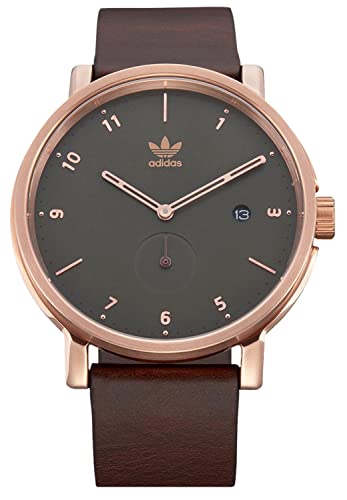 Adidas Herren Analog Quarz Uhr mit Leder Armband Z12-3038-00 von adidas