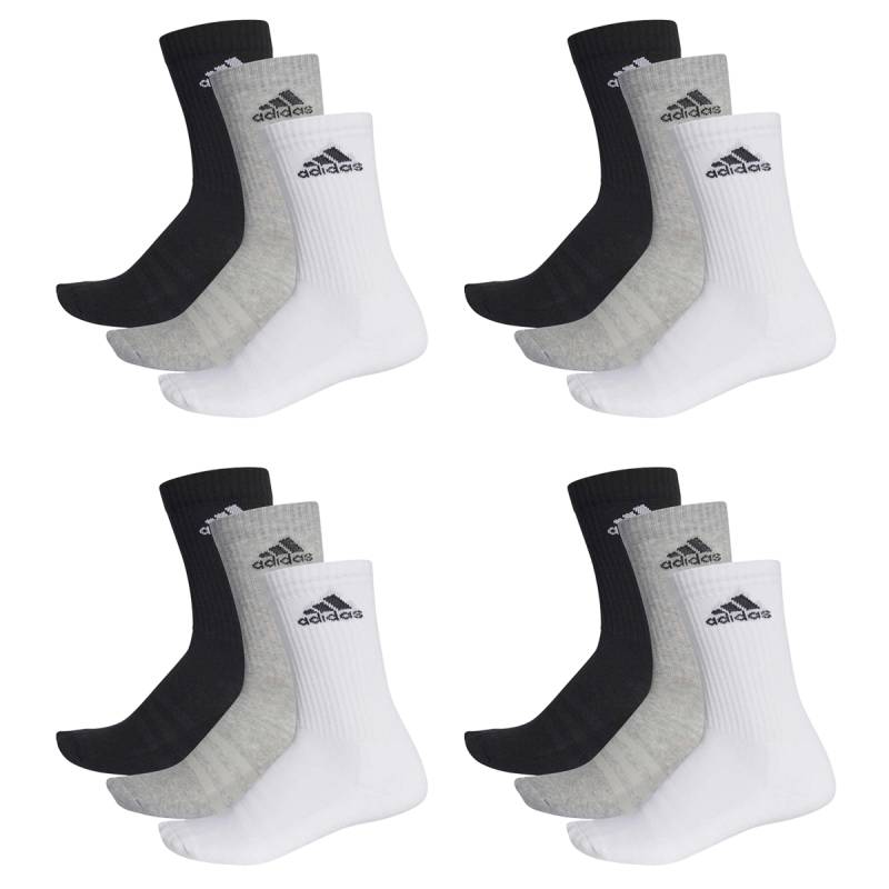 adidas CUSHIONED CREW Tennissocken Sportsocken Damen Herren Unisex 12 Paar von Adidas