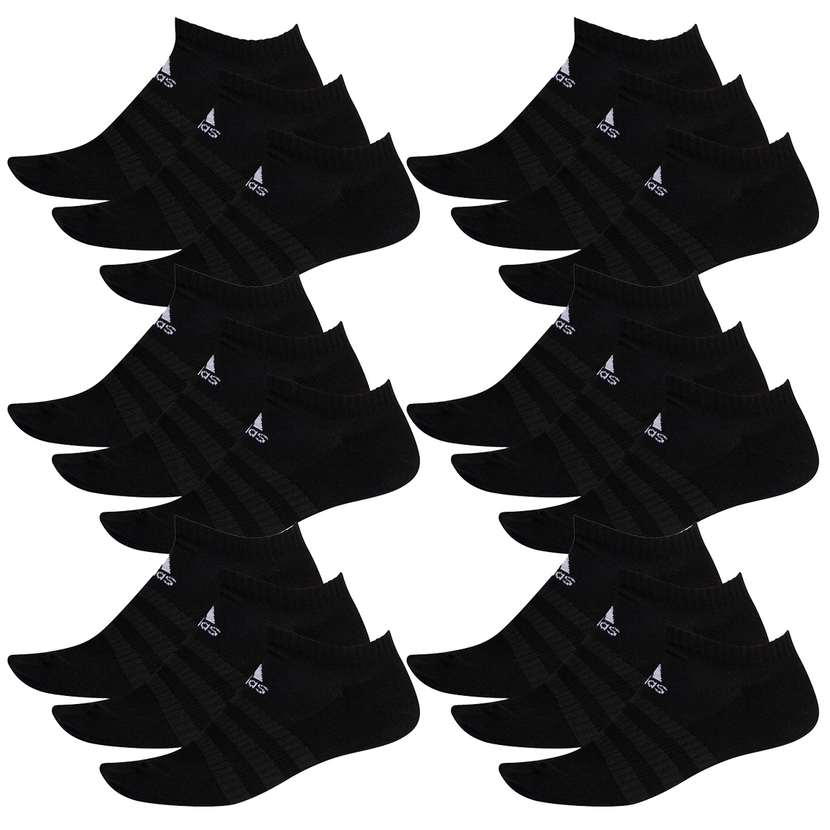 18 Paar adidas Performance No Show Sneaker Socken  Unisex Kurzsocke von Adidas