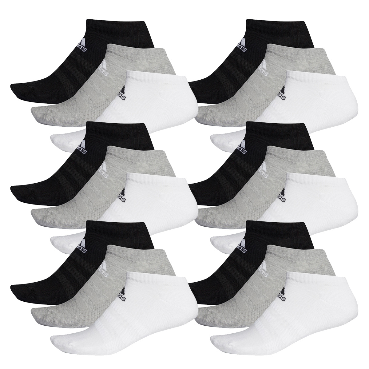 18 Paar adidas Performance No Show Sneaker Socken  Unisex Kurzsocke von Adidas