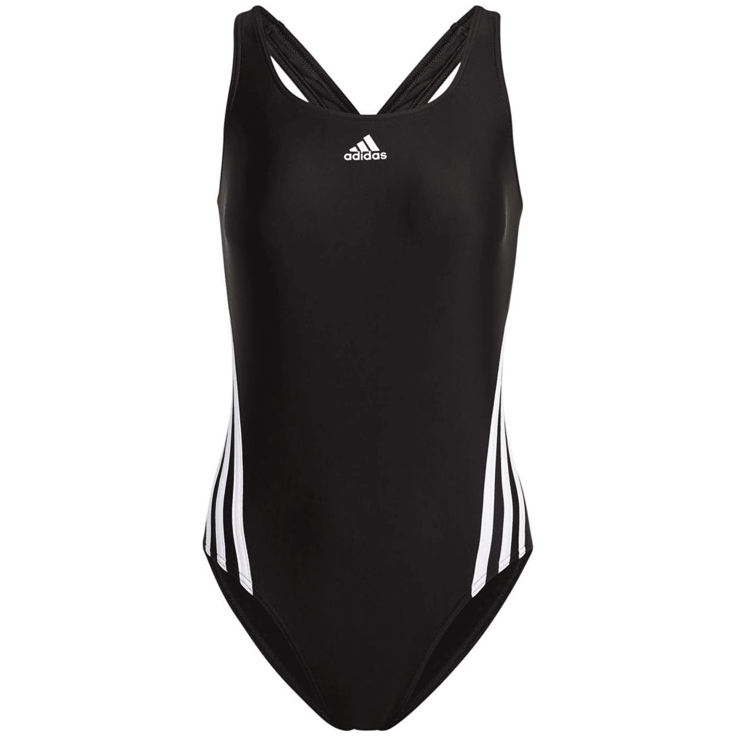 3-Streifen Badeanzug Schwarz - Gr. - 34 von Adidas