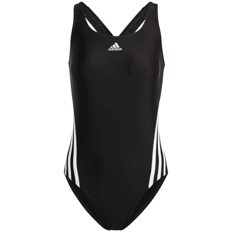 3-Streifen Badeanzug Schwarz - Gr. - 34 von Adidas