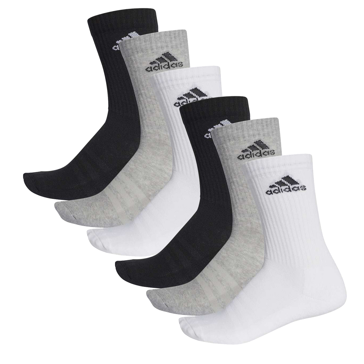 adidas CUSHIONED CREW Tennissocken Sportsocken Damen Herren Unisex 6 Paar von Adidas