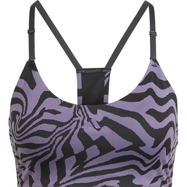 ADIDAS Damen BH Aeroimpact Training Light-Support Jacquard 3-Streifen Cup A-C von Adidas