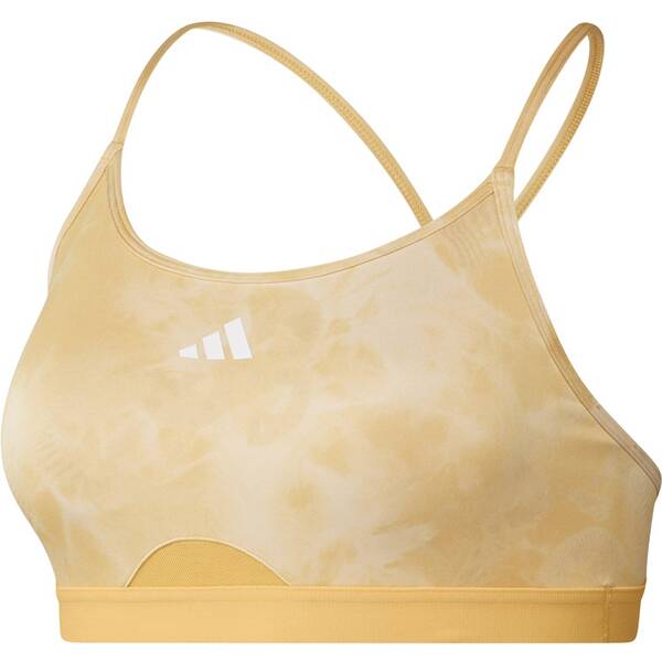 ADIDAS Damen BH Aeroreact Training Essentials Light Support Tie-Dye Flower-Print von Adidas
