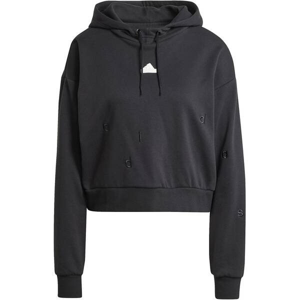 ADIDAS Damen Kapuzensweat Embroidered French Terry Crop von Adidas