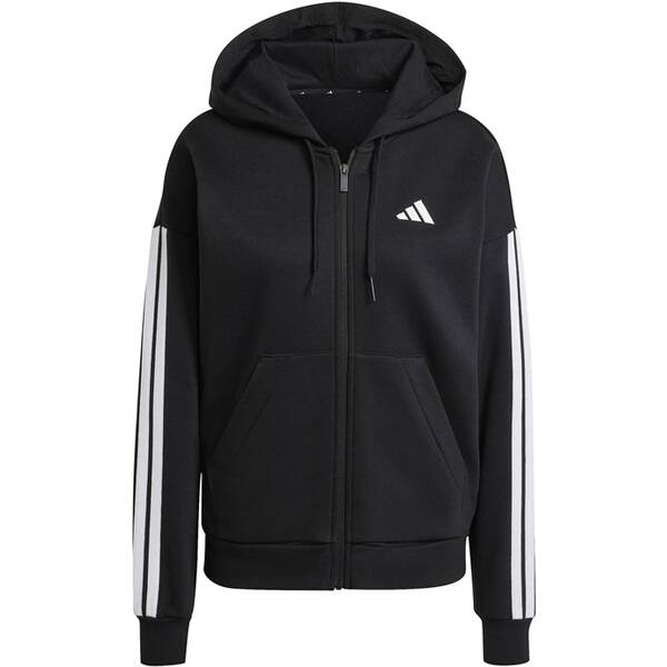 ADIDAS Damen Kapuzensweat Essentials 3-Streifen Full-Zip Fleece von Adidas