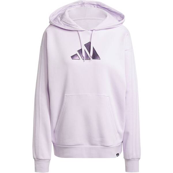 ADIDAS Damen Kapuzensweat Holiday Graphic 3-Streifen Oversized von Adidas