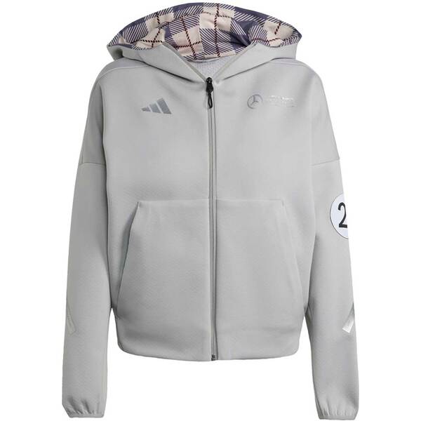 ADIDAS Damen Kapuzensweat Mercedes-AMG Petronas F1 Team Silberpfeile von Adidas