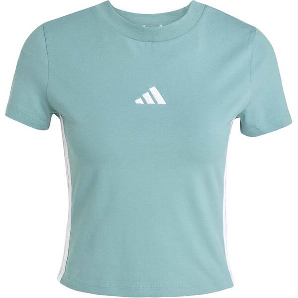 ADIDAS Damen Shirt Essentials 3-Streifen Slim Baby von Adidas