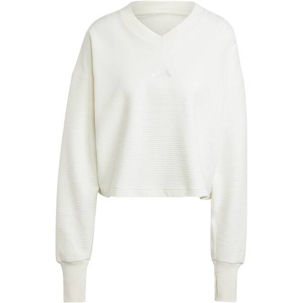 ADIDAS Damen Sweatshirt ALL SZN Ribbed V-Neck von Adidas