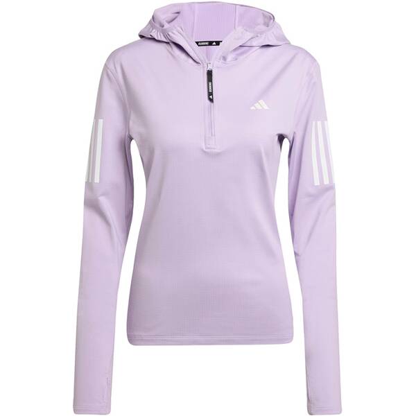 ADIDAS Damen Sweatshirt Own The Run Winterized Hoodie mit halbem Reißverschluss von Adidas