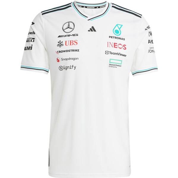 ADIDAS Herren Hemd MERCEDES - AMG PETRONAS FORMULA ONE TEAM DRIVER AUTHENTIC TRIKOT von Adidas