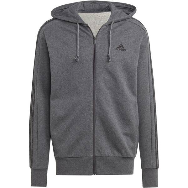 ADIDAS Herren Kapuzensweat Essentials French Terry 3-Streifen von Adidas