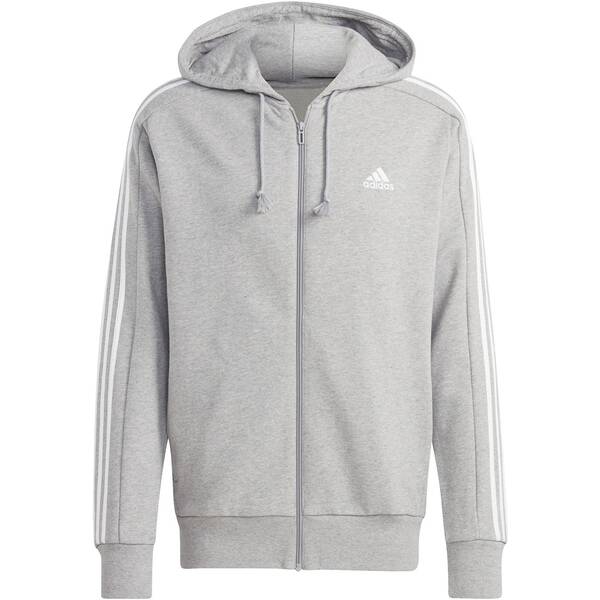 ADIDAS Herren Kapuzensweat Essentials French Terry 3-Streifen von Adidas