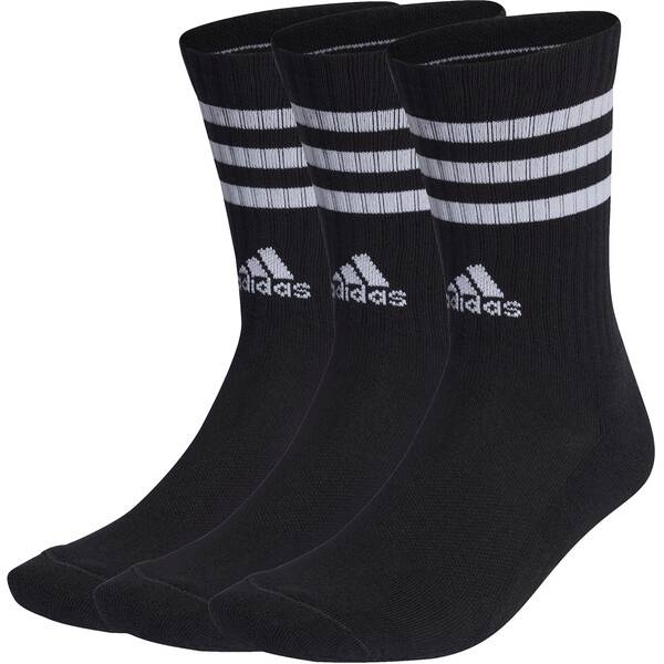 ADIDAS Herren Socken 3-Streifen Cushioned Crew, 3 Paar von Adidas