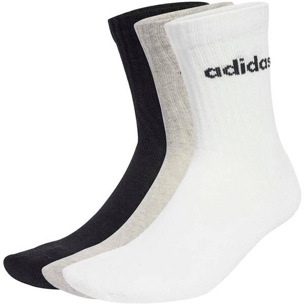 ADIDAS Herren Socken Linear gepolsterte Crew im 6er-Pack von Adidas