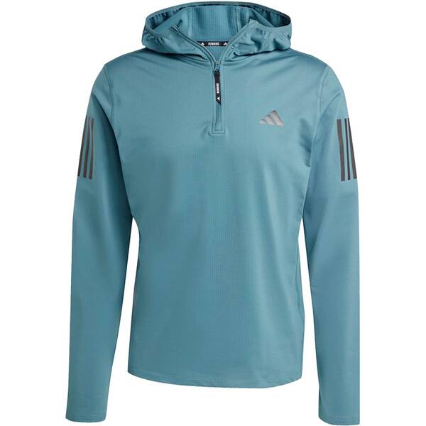 ADIDAS Herren Sweatshirt Own The Run Winterized Hoodie mit halbem Reißverschluss von Adidas