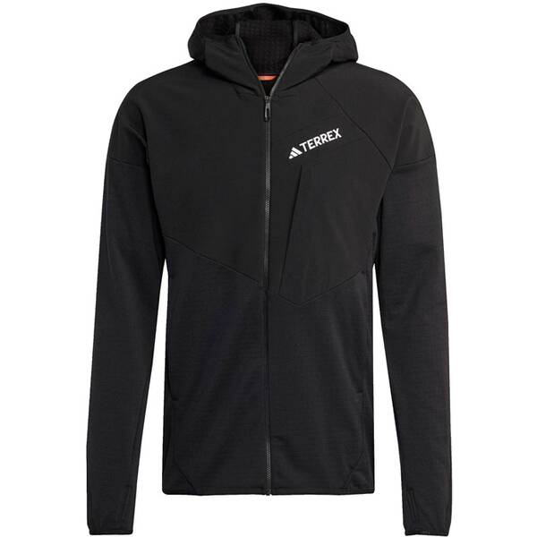 ADIDAS Herren Unterjacke Terrex Techrock CLIMAWARM+ Fleece- mit Kapuze von Adidas