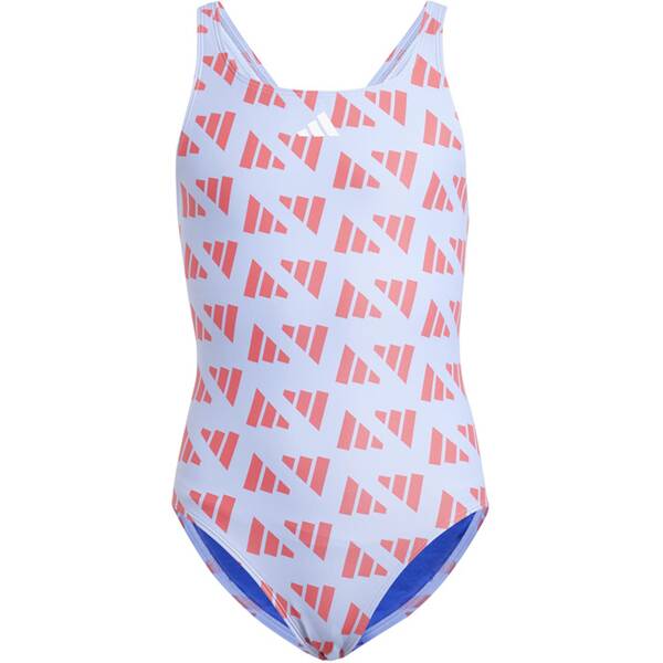 ADIDAS Kinder Badeanzug Logo Graphic V-Back Kids von Adidas