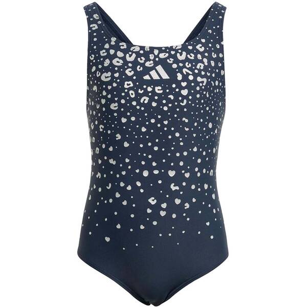 ADIDAS Kinder Badeanzug mit V-förmigem Rückendesign und Glitzer-Details für Kinder von Adidas