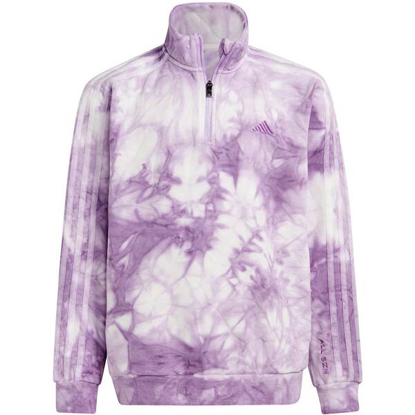 ADIDAS Kinder Sweatshirt ALL SZN Tie-Dye Half-Zip Kids von Adidas