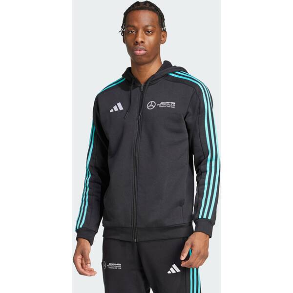 ADIDAS MERCEDES - AMG PETRONAS FORMULA ONE TEAM DNA FULL ZIP HOODIE von Adidas