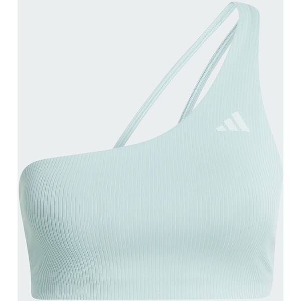 ADIDAS Optime Workout Rib One Shoulder Light Support Bra von Adidas