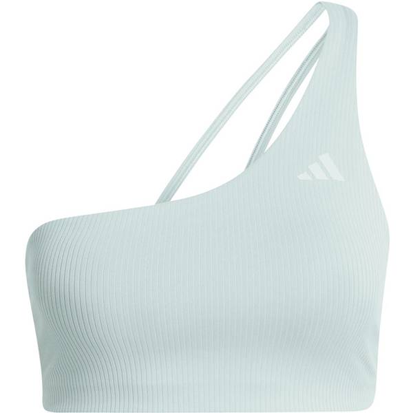 ADIDAS Optime Workout Rib One Shoulder Light Support Bra von Adidas