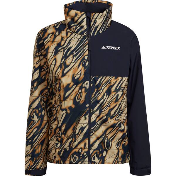 ADIDAS adidas Herren TERREX Multi RAIN.RDY Primegreen Allover Print 2L Regenjacke von Adidas