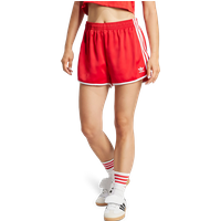 Adidas 3 Stripes Damen Kurze Hosen - Rot - Größe 38 von Adidas